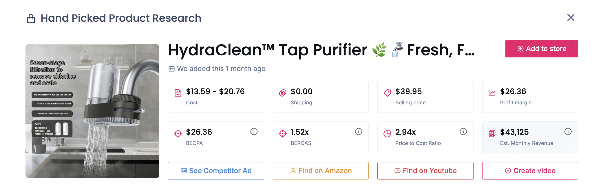 HydraClean Tap Purifier